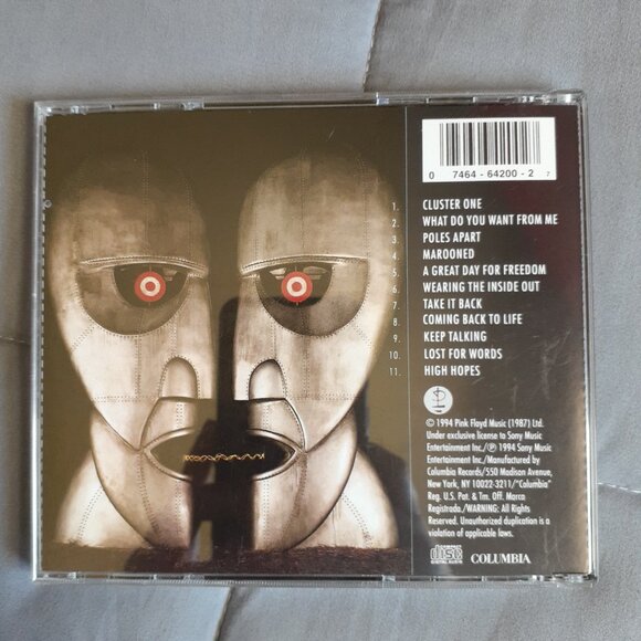 The Division Bell by Pink Floyd (CD 1994, Columbia) What Do You Want From Me - Picture 2 of 5